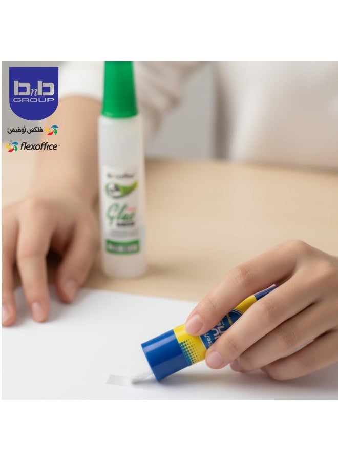 FLEXOFFICE Combo Kit FO-KIT007 ( - 2 Liquid Glue FO-G008   - 1 Glue Stick FO-G005) - Image 4